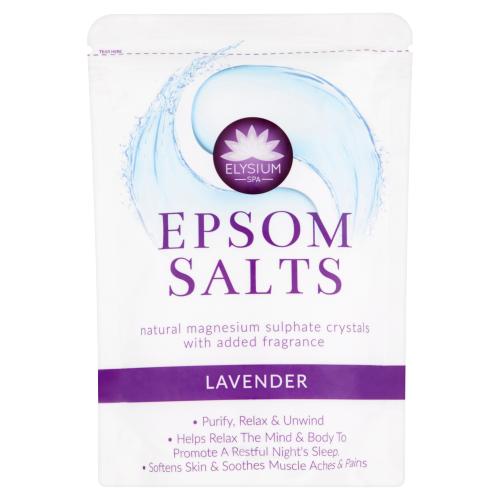 Buy Elysium Spa Epsom Salts Lavender 450gm - Premium Quality Toiletries Online - Product Image Buy Elysium Spa Epsom Salts Lavender 450gm - Premium Quality Toiletries Online - Product Image